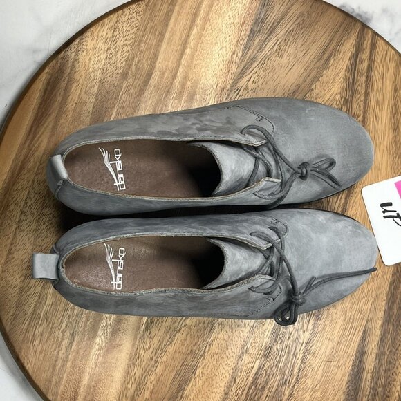 Dansko Charcoal Lace-Up Ankle Booties - Picture 8 of 10